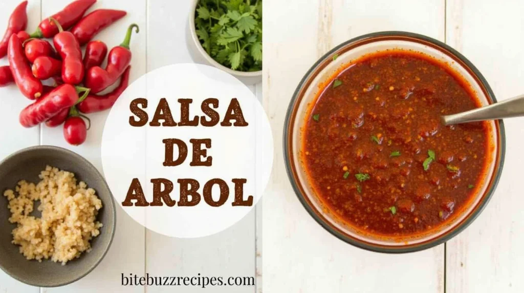 Salsa de Arbol with ingredients on one side and bold, rustic lettering with the website name on the other side.
