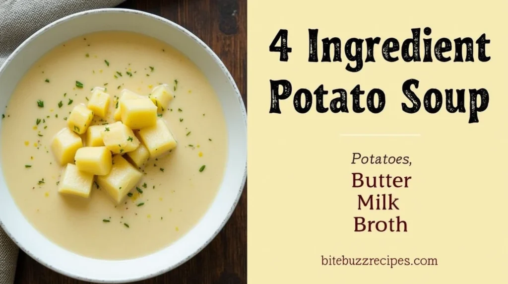 Easy 4 Ingredient Potato Soup Recipe – Perfect Comfort Food for 2025 4 img 2 4