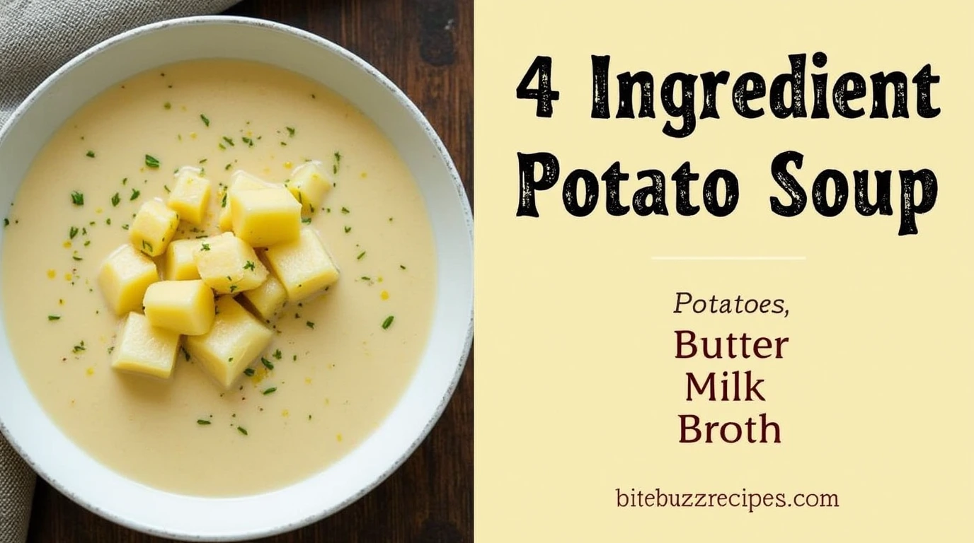 Easy 4 Ingredient Potato Soup Recipe – Perfect Comfort Food for 2025 1 img 2 4